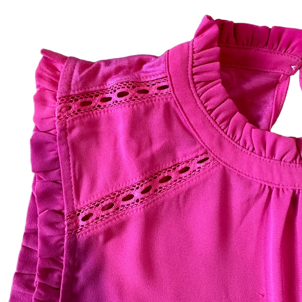 Loft Ruffle Sleeveless Tank Top - Picture 5 of 8